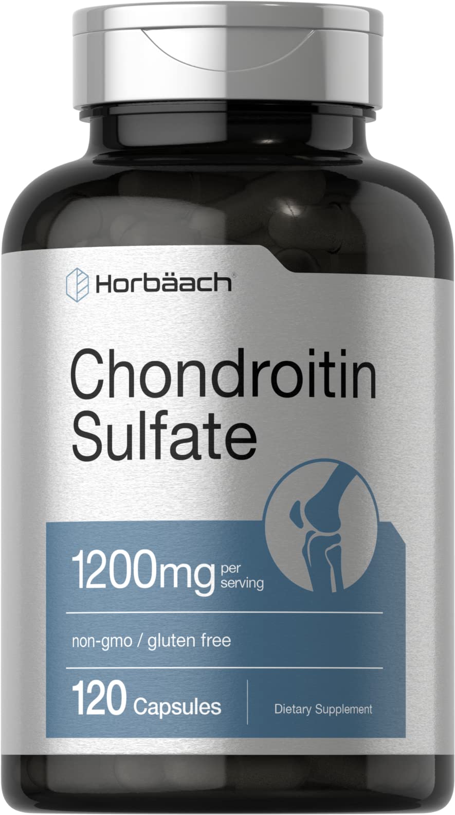 Horbäach sulfate de chondroïtine 1200mg capsules vue avant