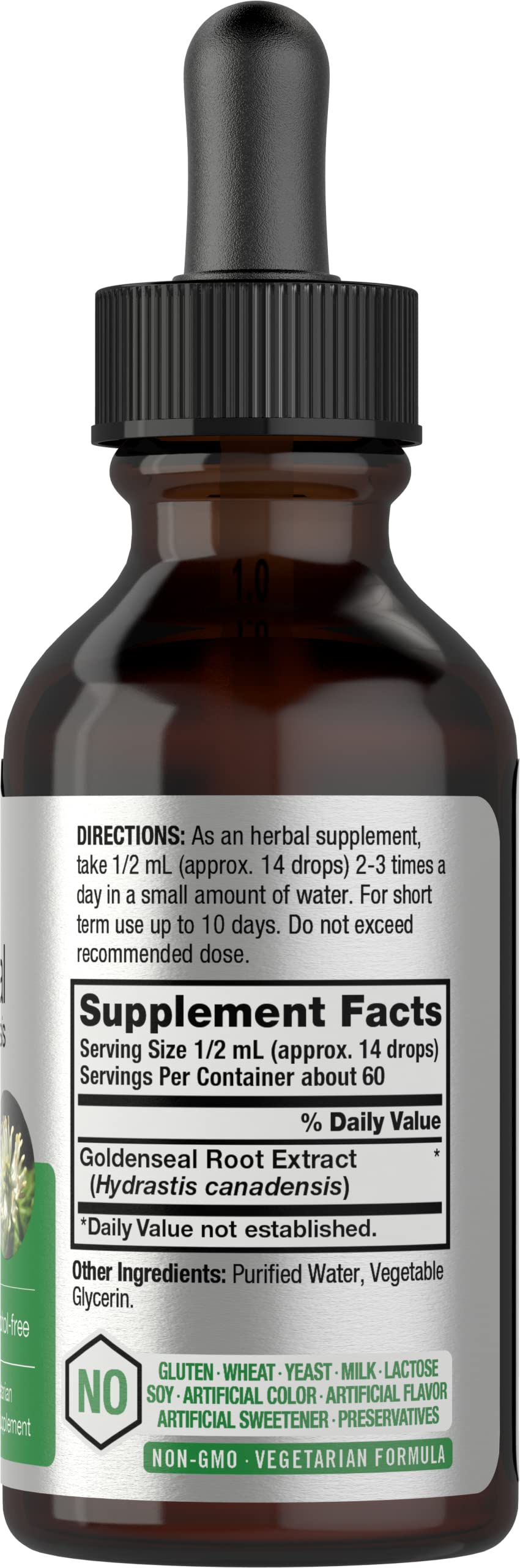 Horbäach Teinture de Racine de Goldenseal 30ml flacon ouvert