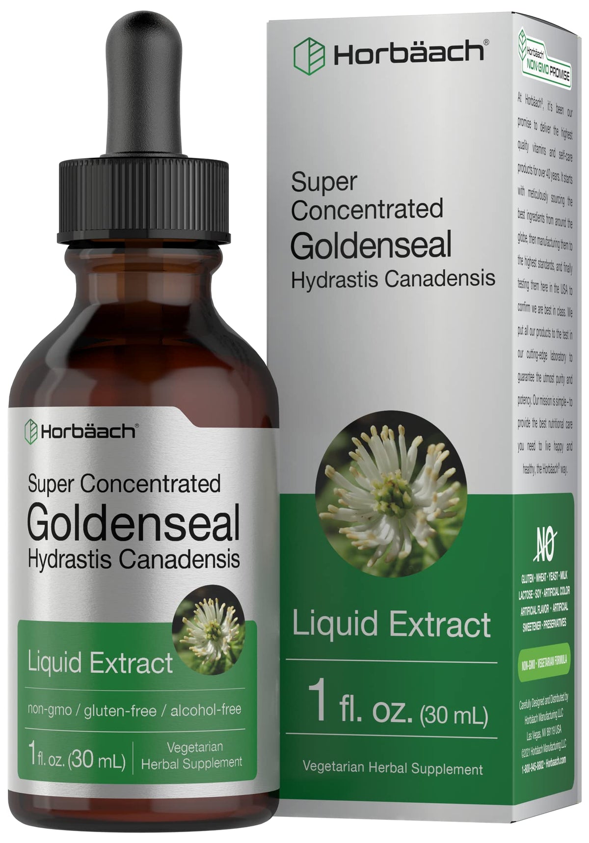 Horbäach Teinture de Racine de Goldenseal 30ml vue avant