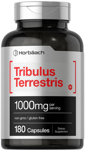 Horbäach Tribulus Terrestris 1000mg 180 capsules, vue avant du produit