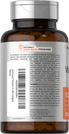 Horbäach Vitamine A 10 000 IU Gélules - gélule en gros plan