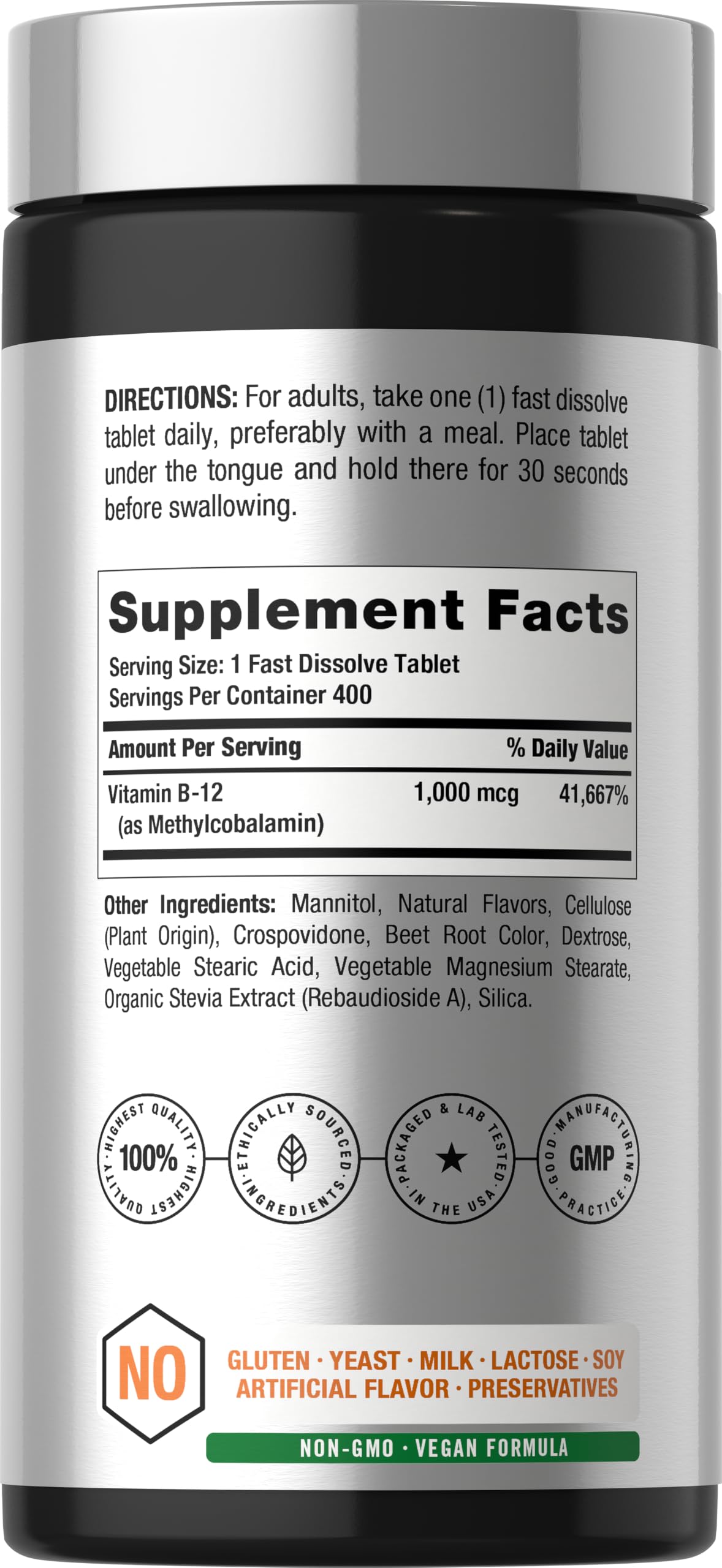 Horbäach Vitamine B12 1000 mcg Sublingual emballage