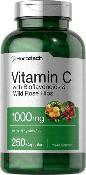 Horbäach Vitamine C 1000mg 250 capsules vue de face