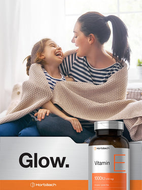 Horbäach Vitamine E 1000 UI capsules souples, capsule proche de la caméra