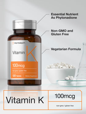 Horbäach Vitamine K1 comprimés dans un verre