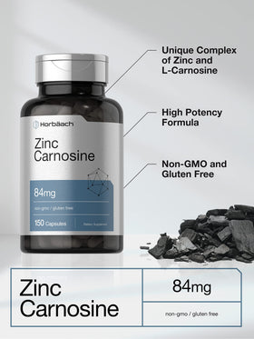 Horbäach Zinc Carnosine 84 mg - Arrière de l'emballage