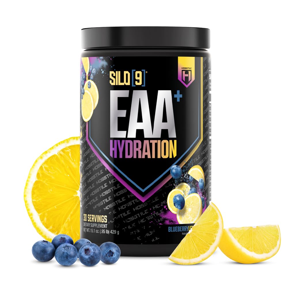 HOSSTILE SILO[9] Poudre EAA et Hydratation 490g - Baies de Bleuets vue avant