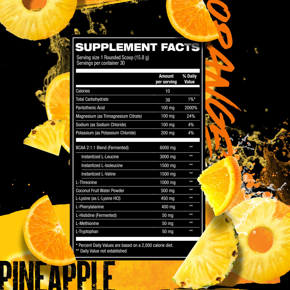HOSSTILE SILO[9] poudre EAA goût orange ananas