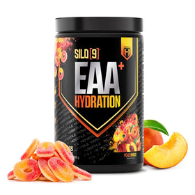 HOSSTILE SILO[9] Poudre EAA Hydratation 540g Goût Pêches vue de face