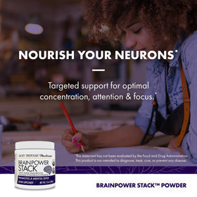 Host Defense BrainPower Stack label detailed view