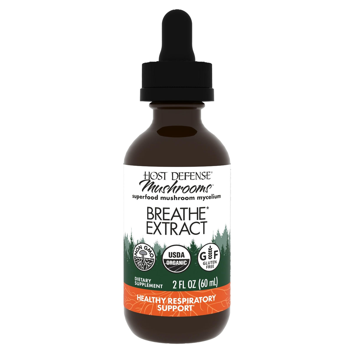 Host Defense Breathe Extract 60 ml, flacon avec pipette