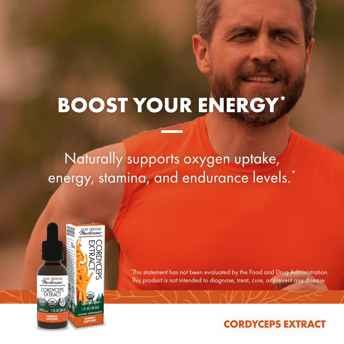 Host Defense Cordyceps Extract avec des ingrédients naturels