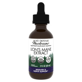 Host Defense Lion's Mane 60 ml flacon avant avec étiquette