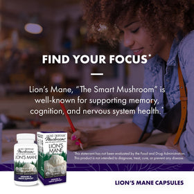 Host Defense Lion's Mane avec des ingrédients naturels