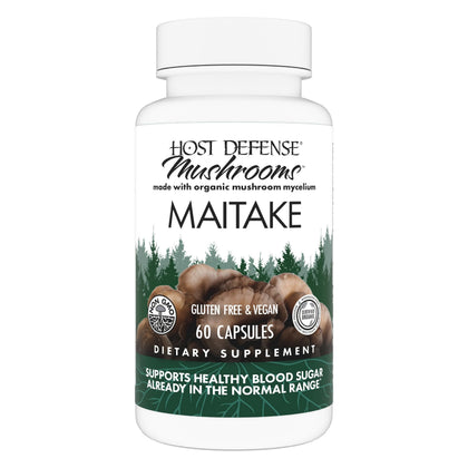 Host Defense Maitake 60 capsules vue de face