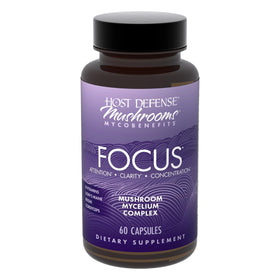Host Defense MycoBenefits Focus Capsules 60 gélules vue avant