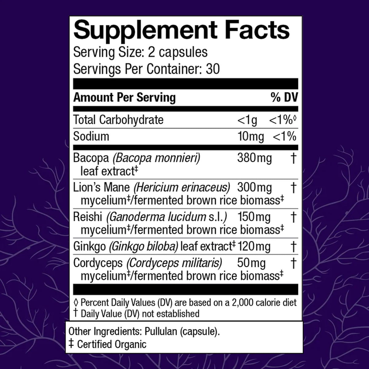 Host Defense MycoBotanicals 60 capsules emballage