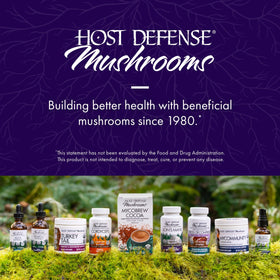 Host Defense MycoBotanicals 60 capsules sur fond blanc