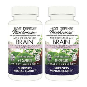 Host Defense MycoBotanicals Soutien Cérébral 120 capsules, vue de l'avant