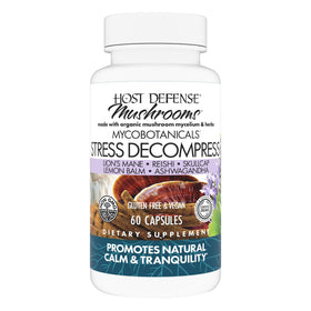 Host Defense MycoBotanicals Stress Decompress 60 Capsules front view