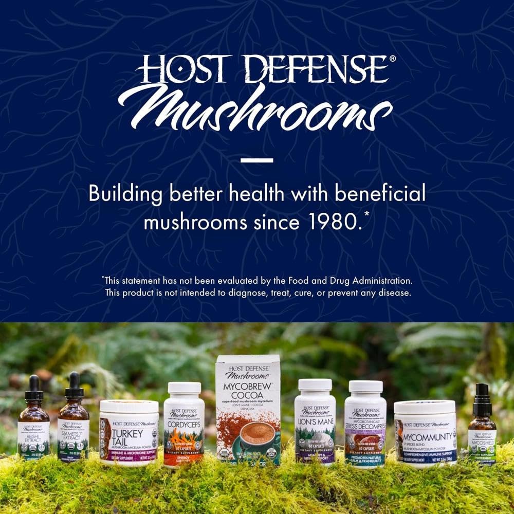 Host Defense MyCommunity Extrait 4 fl oz avec une cuillère doseuse