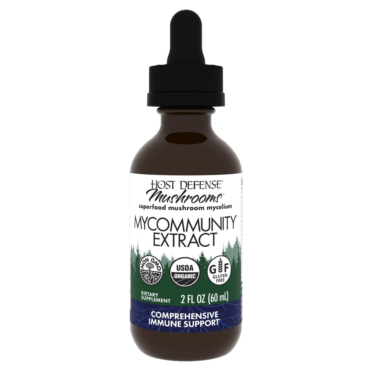 Host Defense MyCommunity Extrait 60 ml flacon avant