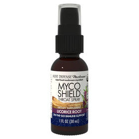 Host Defense Spray de Gorge MycoShield 30 ml avec racine de réglisse, vue avant