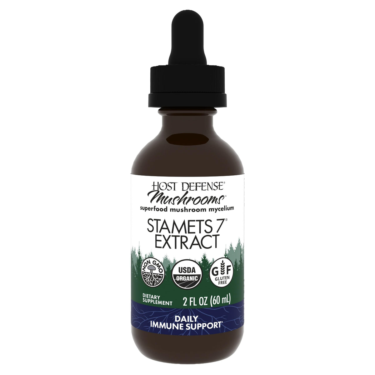 Host Defense Stamets 7 Extrait 60 ml vue de face
