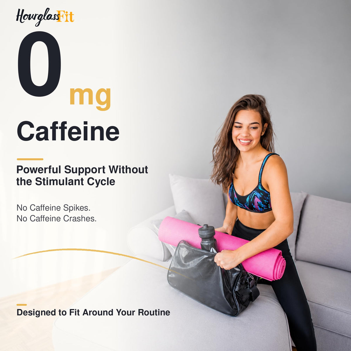 HOURGLASS FIT 120 gélules dans un environnement de gym