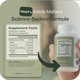 Houston Enzymes AFP Peptizyde en usage avec un repas