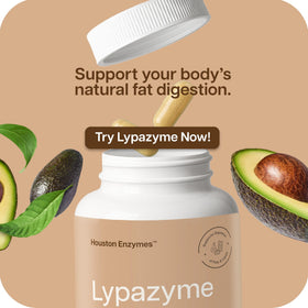 Houston Enzymes Lypazyme sur une table