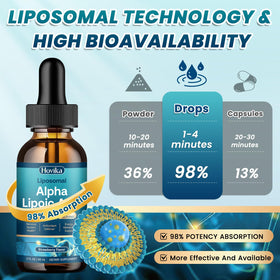 Hovika Acide Lipoïque Liposomal sur un fond de cuisine