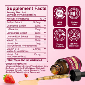 Hovika Compléments Alimentaires Saffran Liposomal 88,5mg flacon arrière