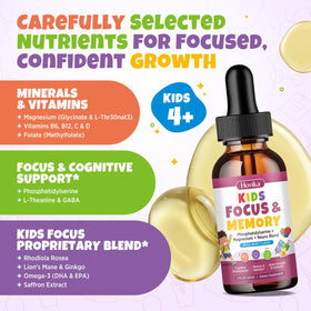Hovika Compléments pour Enfants Gouttes Liquides Saveur Fruits Rouges