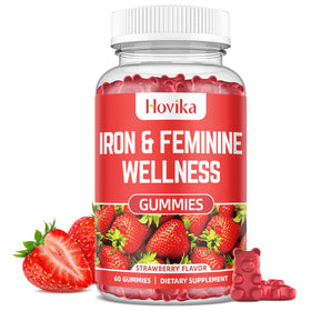 Hovika Gummies de Fer 40mg en bouteille vue de face