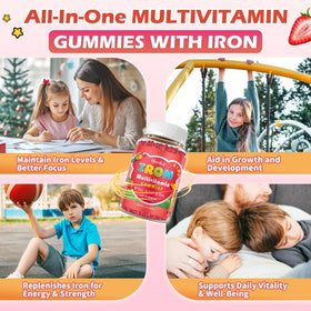 Hovika Gummies de Fer, ingrédients listés sur l'emballage