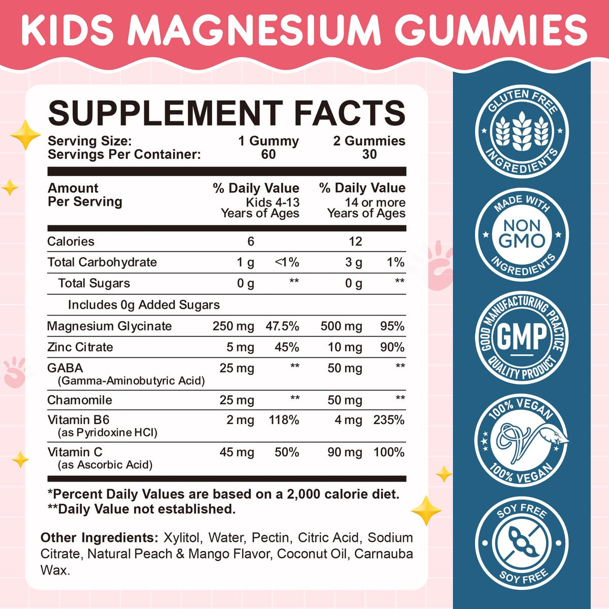 Hovika Gummies de Magnésium Glycinate 120ct gummies dans une main