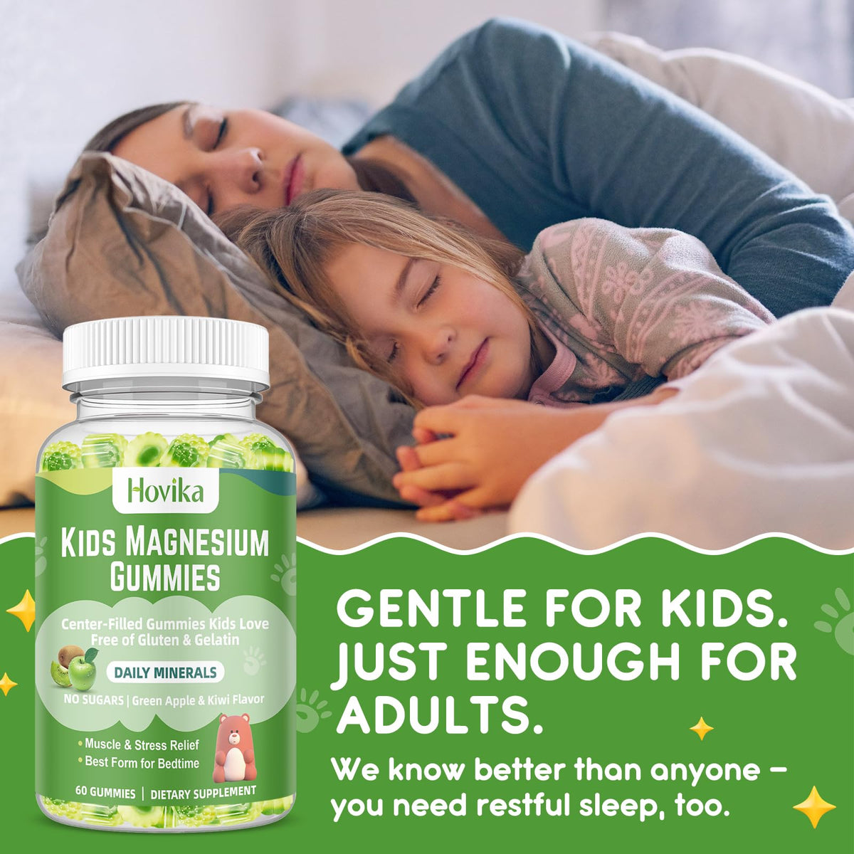 Hovika Gummies de Magnésium Glycinate pour Enfants en situation de vie