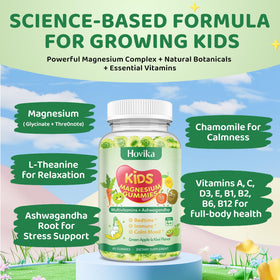 Hovika Gummies de Magnésium Glycinate pour Enfants - gummies en gros plan