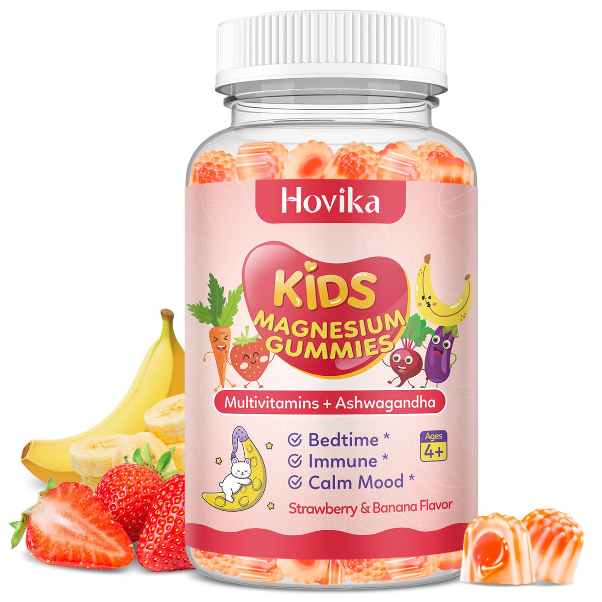 Hovika Gummies de Magnésium pour Enfants 60 pièces - vue de face
