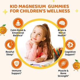 Hovika Gummies de Magnésium pour Enfants, gummies individuelles