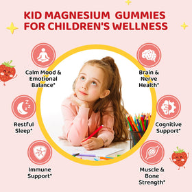 Hovika Gummies de Magnésium pour Enfants - ingrédients sur l'étiquette
