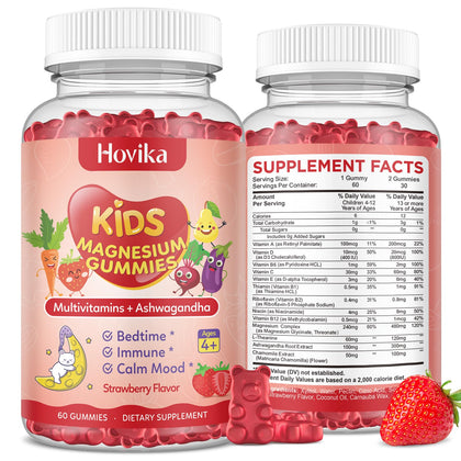 Hovika Gummies de Magnésium pour Enfants - pot de 60 gummies