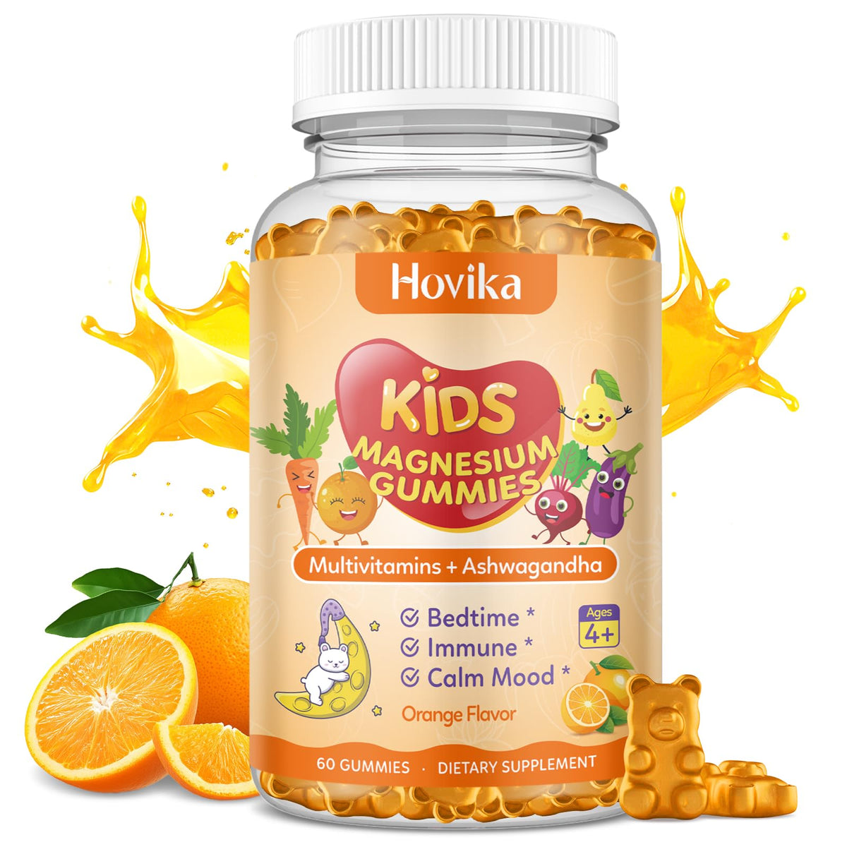 Hovika Gummies de Magnésium pour Enfants, vue de face