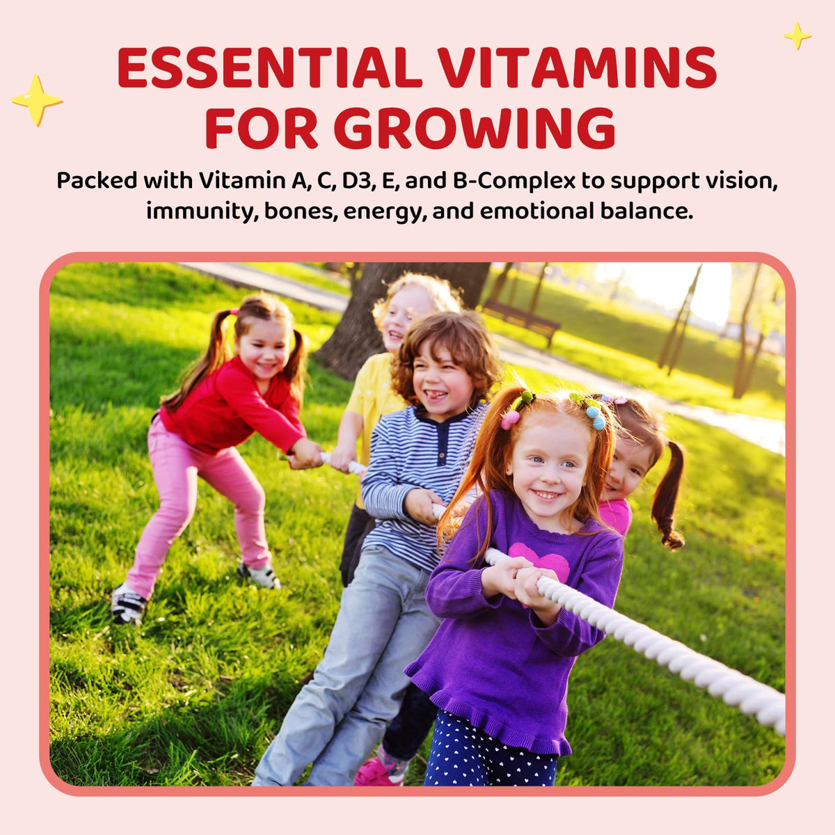 Hovika Gummies de Magnésium pour Enfants - vue de près des gummies