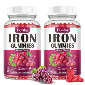 Hovika Gummies Fer 120 unités, vue avant avec emballage