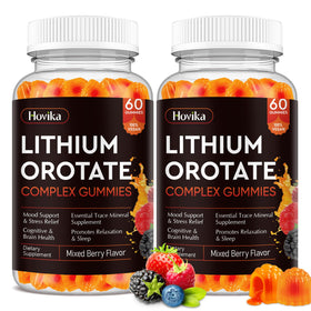Hovika Gummies Lithium Orotate 5mg, boîte de 120 gummies, vue de face