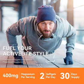 Hovika Magnésium Glycinate 400mg sur une table en bois