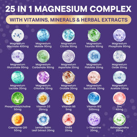 Hovika magnésium liposomal à côté d'un verre d'eau
