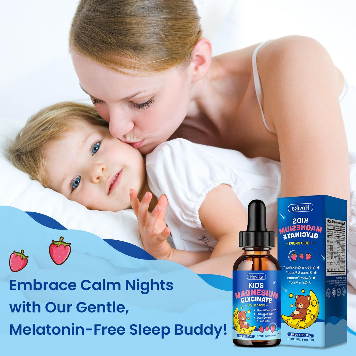 Hovika magnésium liquide en utilisation avec un enfant